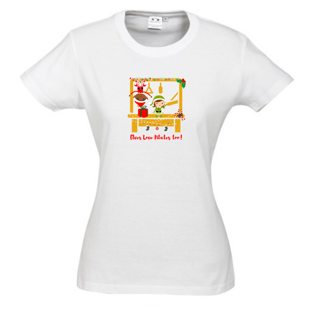 Elves Love Pilates Too! - Round Neck Women's Tee Shirt