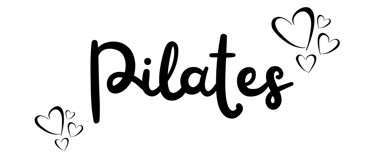 Pilates Coffee Mug: PILATES WITH BLACK HEARTS MUG