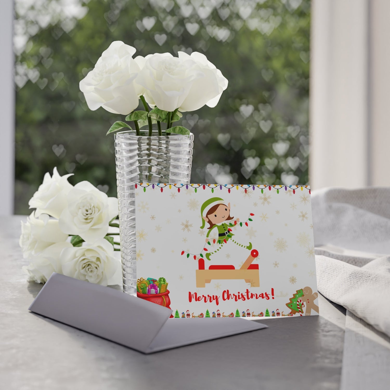 Christmas Greeting Cards - Pilates Themed