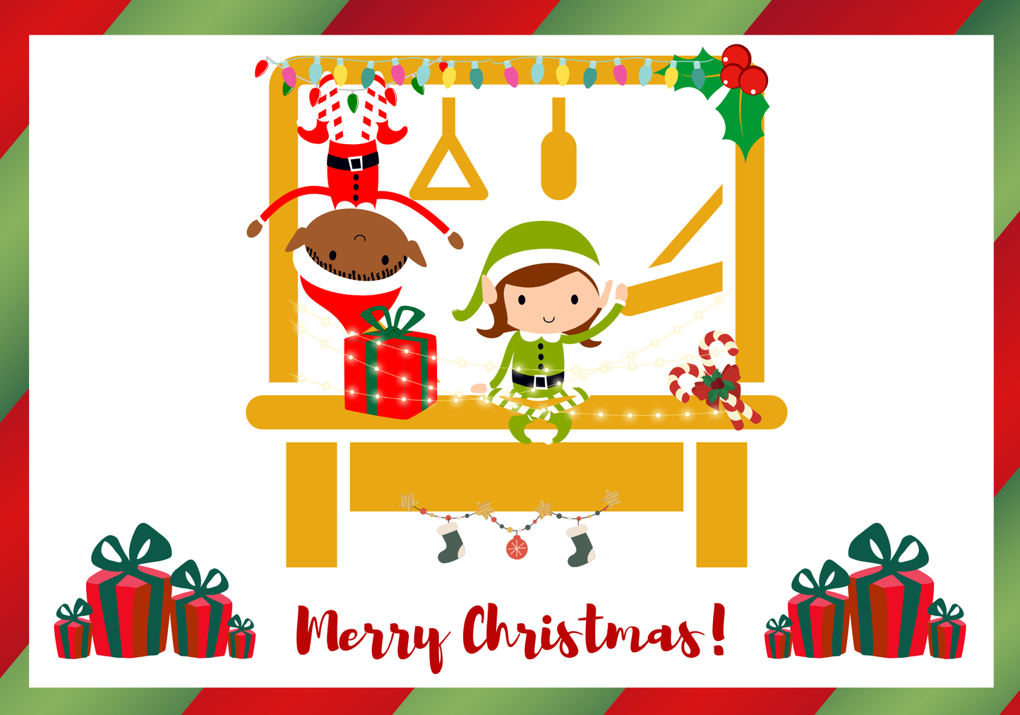 Pilates Inspired Christmas Cards - Pack of 8 Unqiue Designs