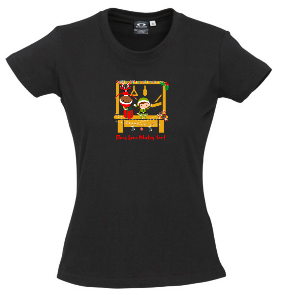 Elves Love Pilates Too! - Round Neck Women's Tee Shirt