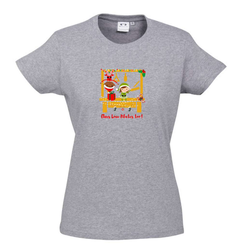 Elves Love Pilates Too! - Round Neck Women's Tee Shirt