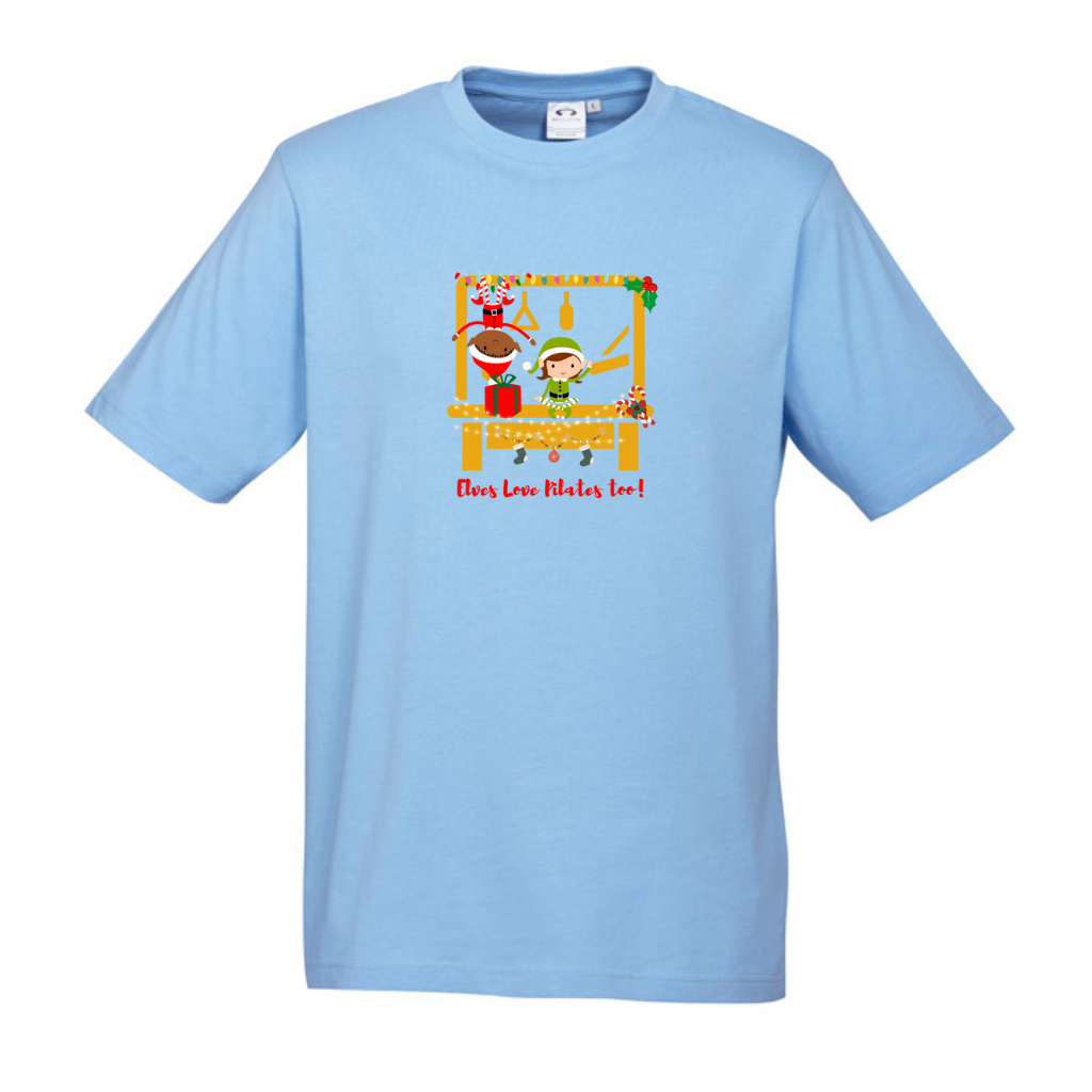 MENS XMAS TEE - Elves Love Pilates Too!