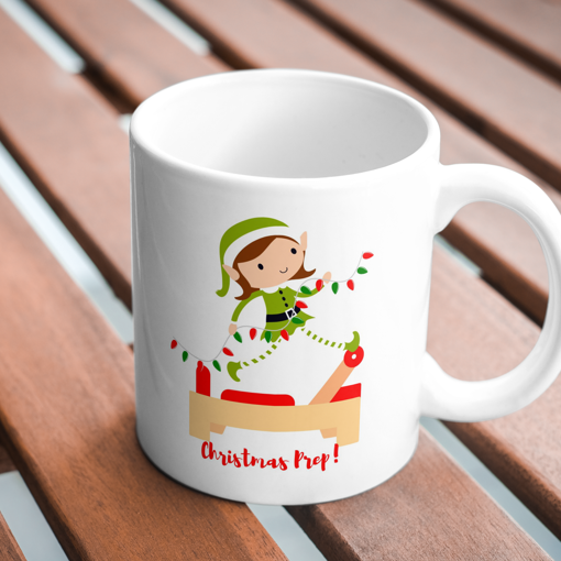 cure little christmas elf doing the front splits on the reformer