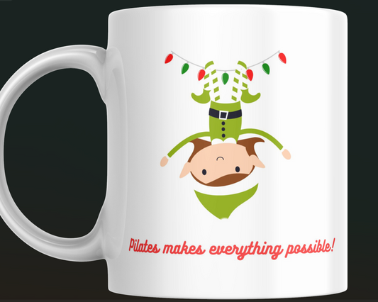 elves have gotta be ready for anything! hanging upside down is a must!