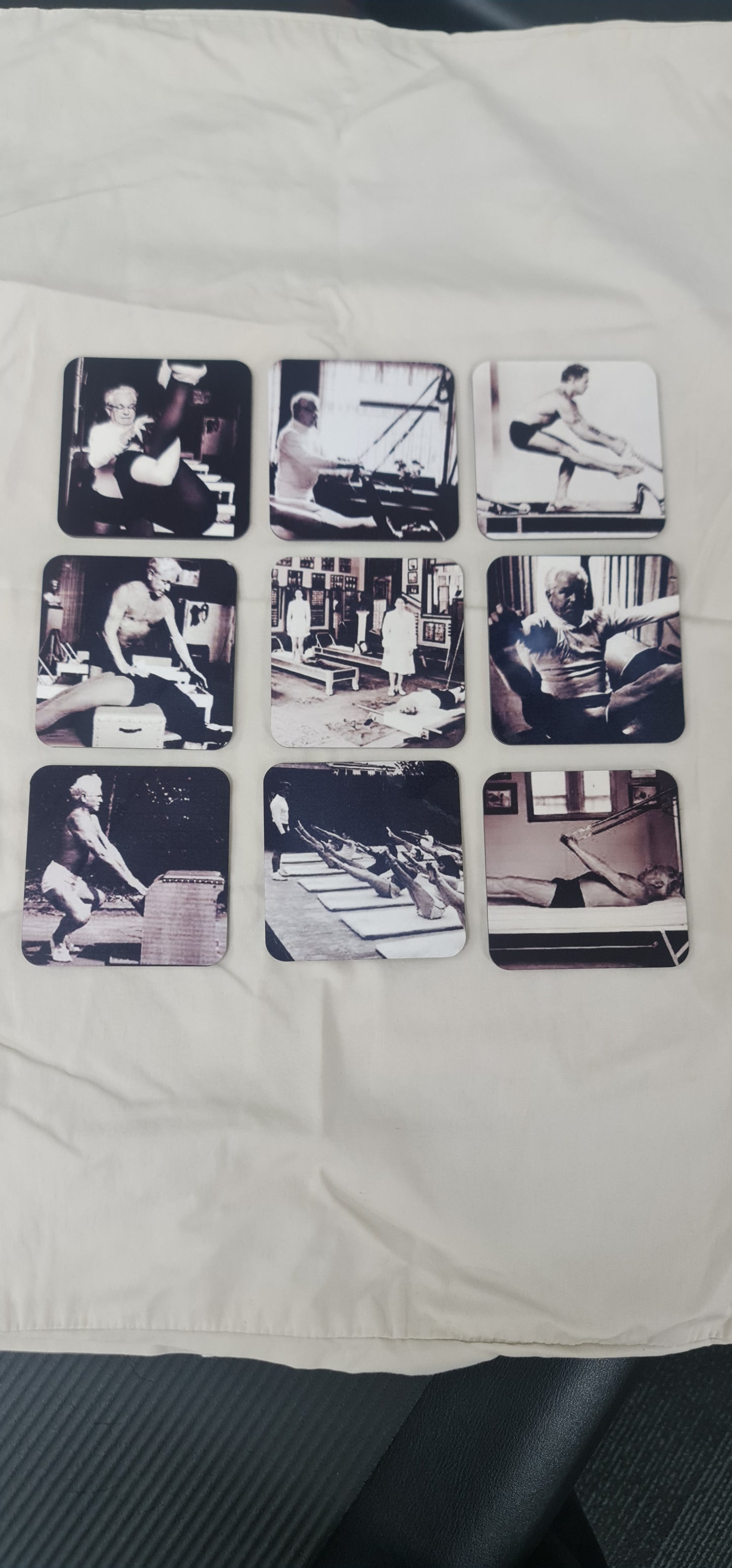 ROUND CORK COASTERS - CLASSIC Joseph Pilates Coasters