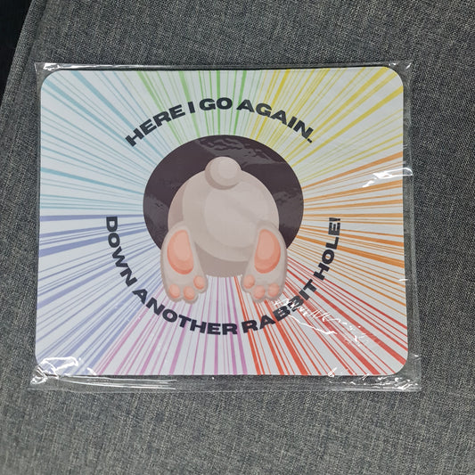 MOUSE PAD - Down the Rabbit Hole STARBURST theme