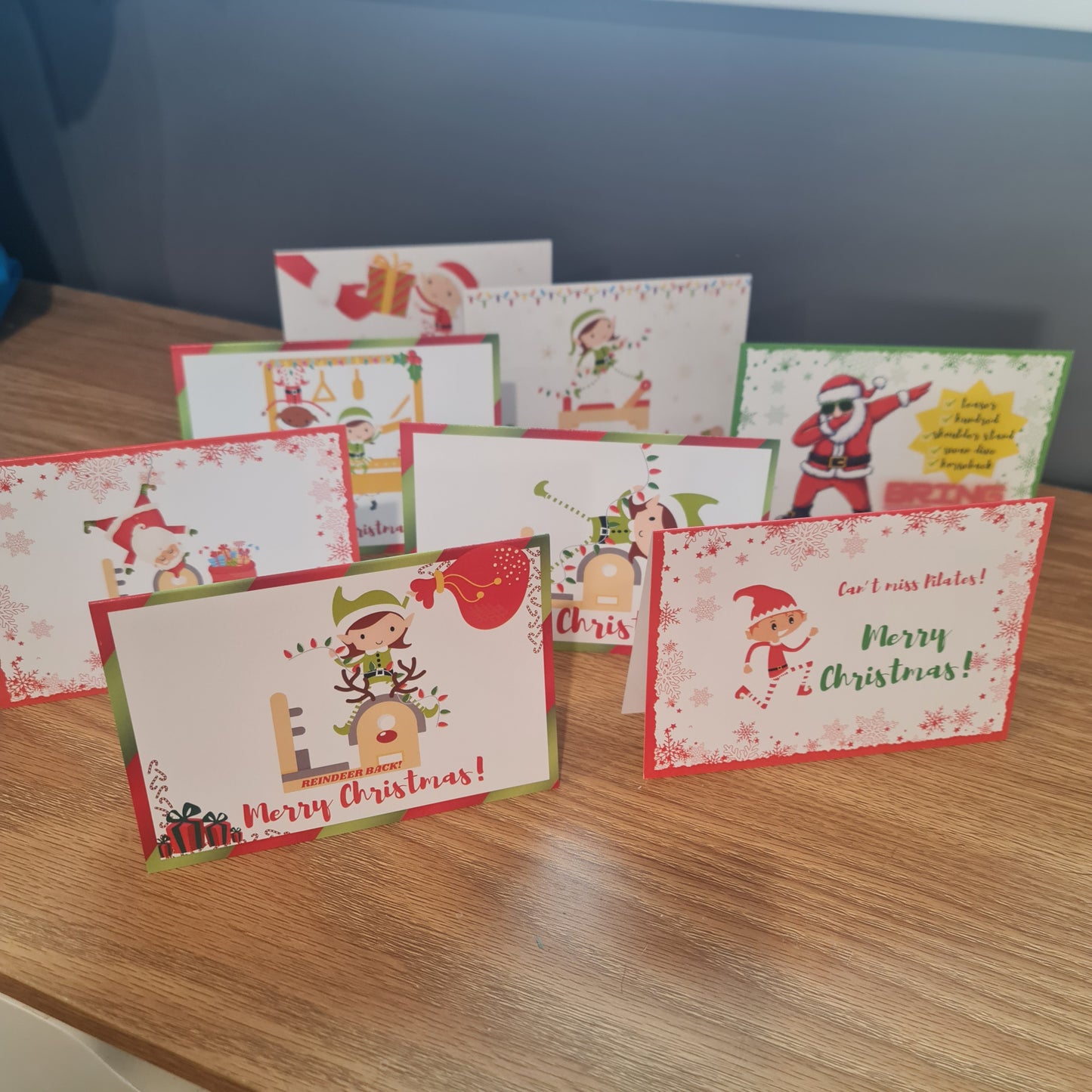 Pilates Inspired Christmas Cards - Pack of 8 Unqiue Designs